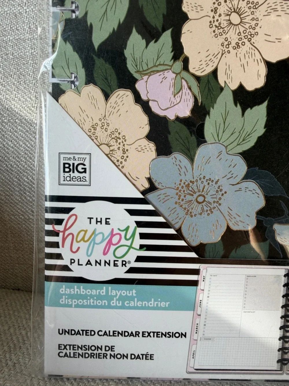 The Happy Planner 366 Pieces Calendar Extension Dashboard Layout